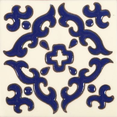 Enrica - Piastrelle Messicane in Ceramica con rilievo 30 pezzi
