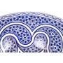 Marchena - Lavabo blu in ceramica marocchina 