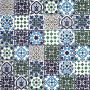Muhit - patchwork decorativo dalla Tunisia 10 x 10 cm