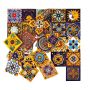 Girasol - patchwork colorato da piastrelle messicane