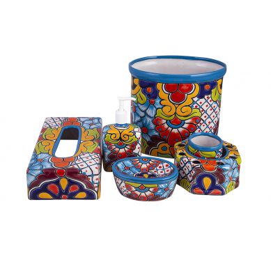 Agua - set da bagno in ceramica dal Messico