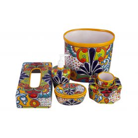 Viento - set da bagno in ceramica dal Messico