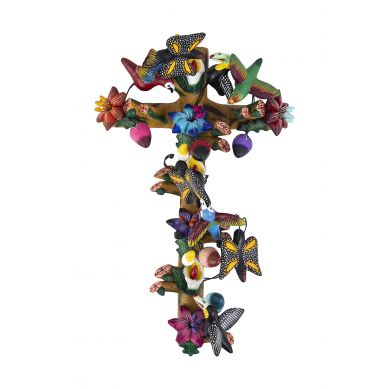 Cruz Mariposa - simbolo della croce - artigianato dal Messico