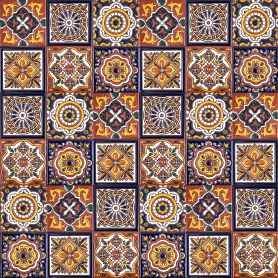 Gael - patchwork piastrelle messicane in ceramica con rilievo