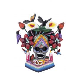 Frida con Corona - ornamento in piedi dal Messico - altezza 16 cm