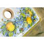 Mela - lavabo rettangolare in ceramica siciliana | Maioliche siciliane