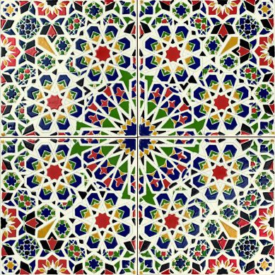 Mattullah - Piastrelle di ceramica marocchina 20x20cm