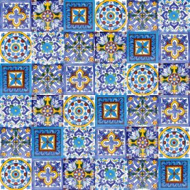 Armando - patchwork di piastrelle messicane Talavera