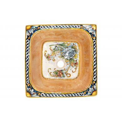 Frutteto - grande lavello in ceramica quadrata dall'italia