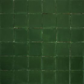 Verde Esmeralda - piastrelle monocolore di ceramica verde scuro