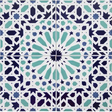 Fez - Piastrelle di ceramica marocchina 20x20 cm