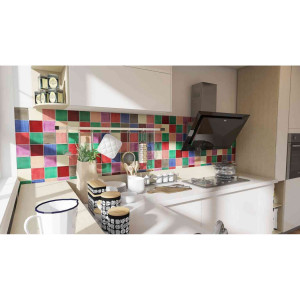 Ciruela - piastrelle di ceramica patchwork - 30 pezzi