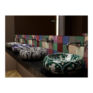 Ciruela - piastrelle di ceramica patchwork - 30 pezzi