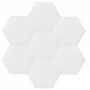 Heksagonalne kafle jednobarwne - białe