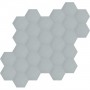 Heksagonalne kafle jednobarwne - szare