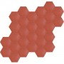 Heksagonalne kafle jednobarwne - czerwone